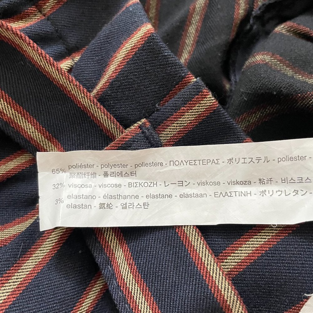 Zara | High Waisted Pinstripe Paper Bag Pants - Size S - Picture 8 of 12